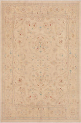handmade Traditional Kafkaz Beige Lt. Brown Hand Knotted RECTANGLE 100% WOOL area rug 9 x 12